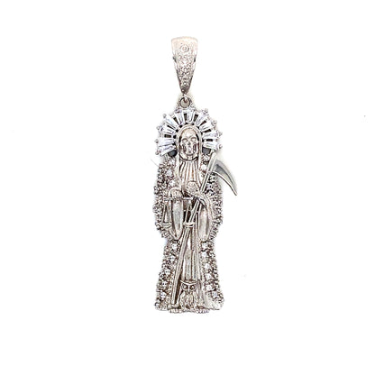 925 Sterling Silver Grim Reaper Pendant