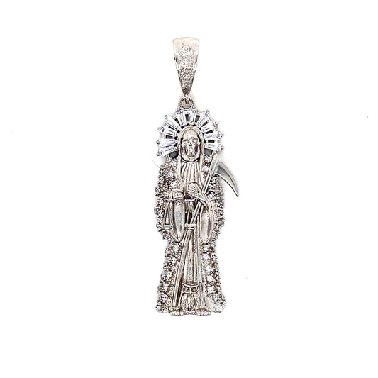 925 Sterling Silver Grim Reaper Pendant