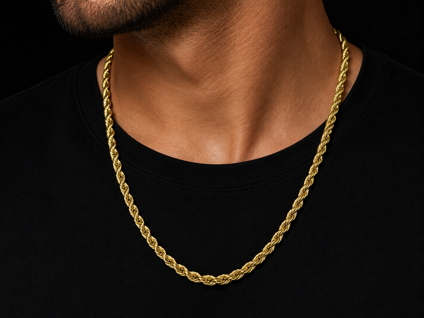 925 Sterling Silver 7MM Rope Chain & Bracelet