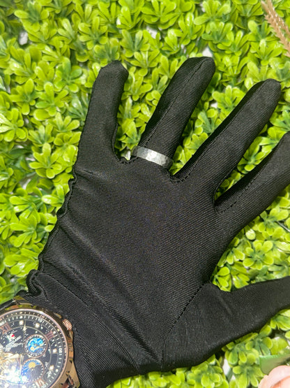 Men’s Hammered Finish Band In 14K White Gold Rings