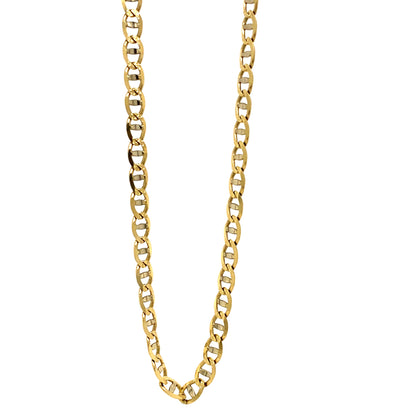 14K Yellow Gold Mariner Link Chain Necklace