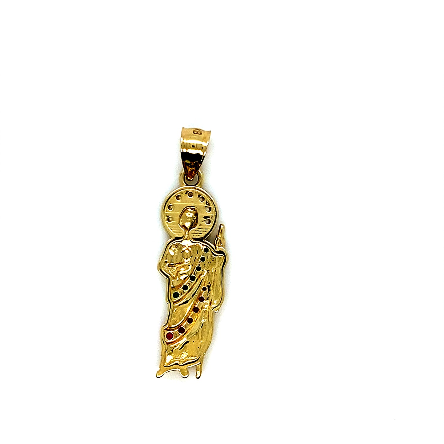 14K Gold San Judas (St.Jude) Pendant