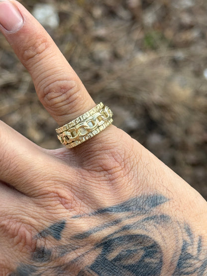 925 Silver Chino Spinner Ring