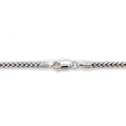 925 Silver 2.5MM 24” Franco Chain Necklace