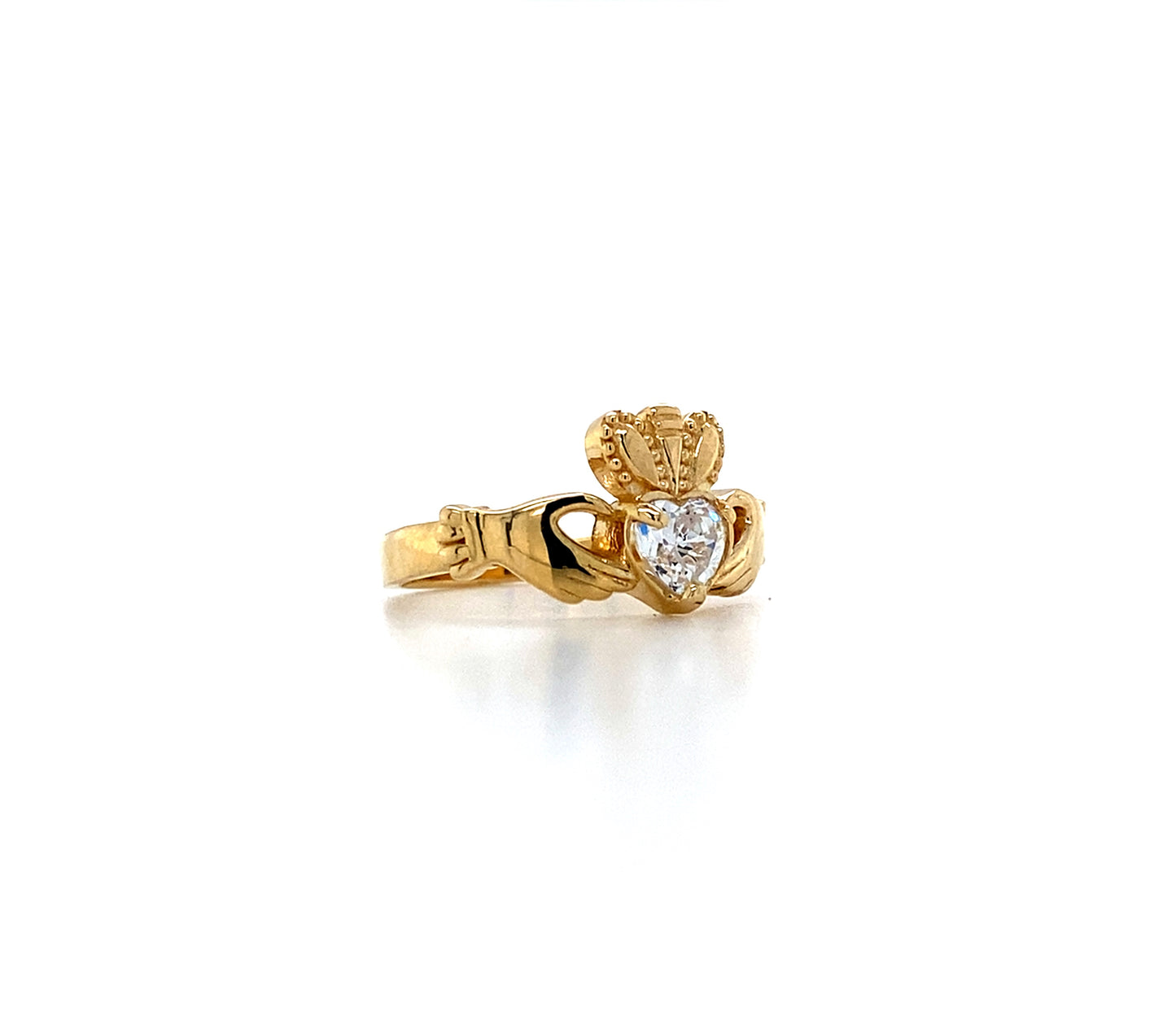 14K Gold Claddagh Ring