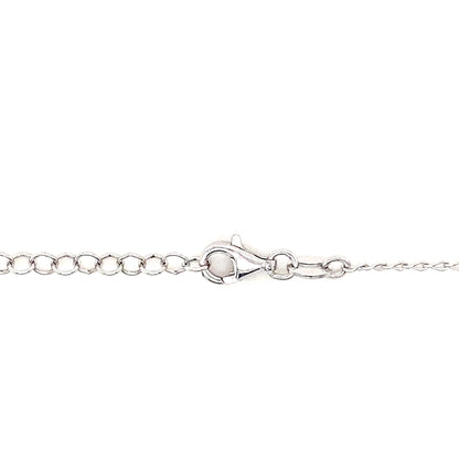 925 Silver Heart & Key 18” Necklace
