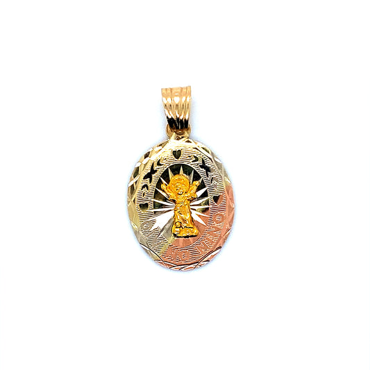 14K Tri Color Divino Nino / Divine Child Pendant