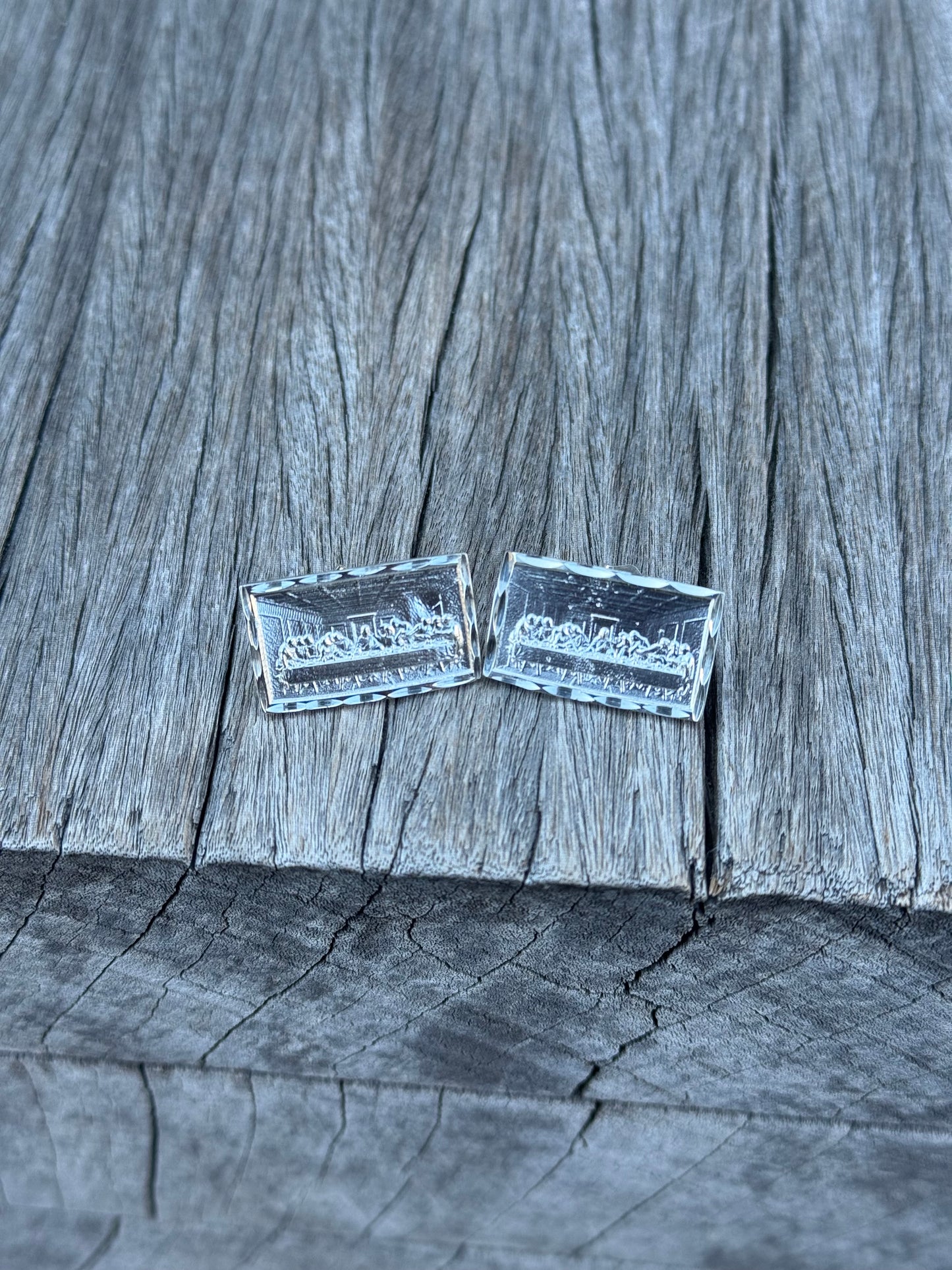 925 Silver Last Supper Earrings
