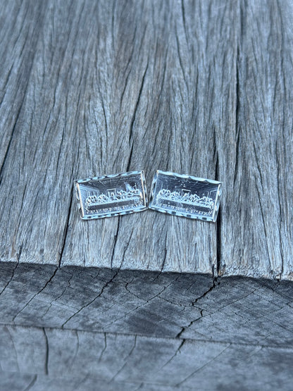 925 Silver Last Supper Earrings