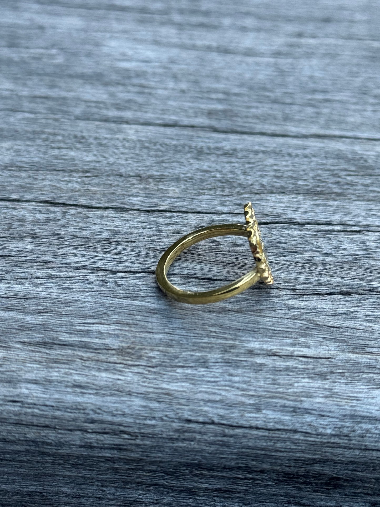 925 Silver Heart Rolex Initial Ring
