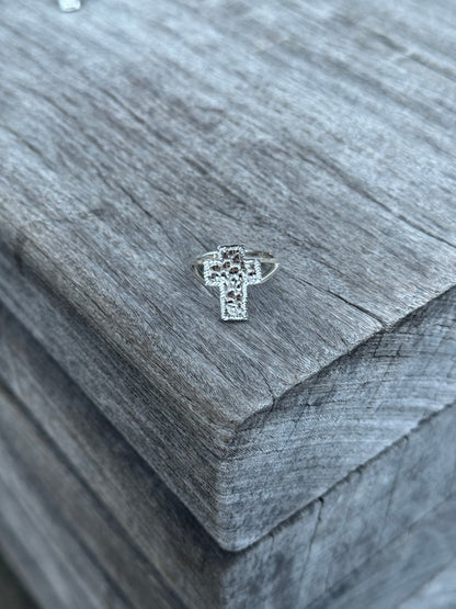 925 Silver Cross Ring