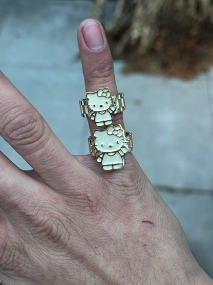 925 Silver Hello Kitty Ring