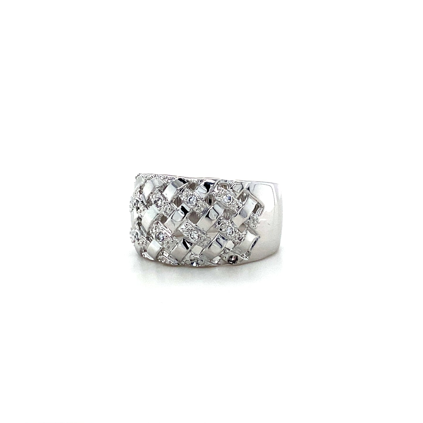 Net Rings In 925 Sterling Silver