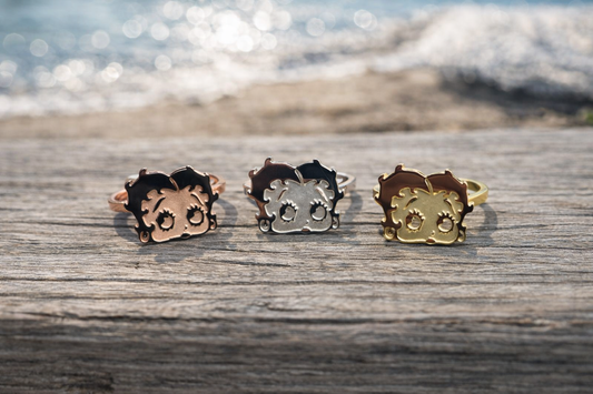 925 Silver Betty Boop Ring - Unique Statement Ring - D's Custom Jewelry