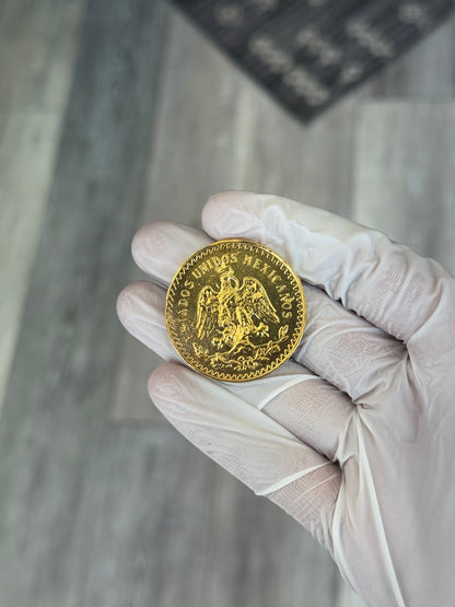1923 Mexican 50 Pesos Sterling Silver Coin