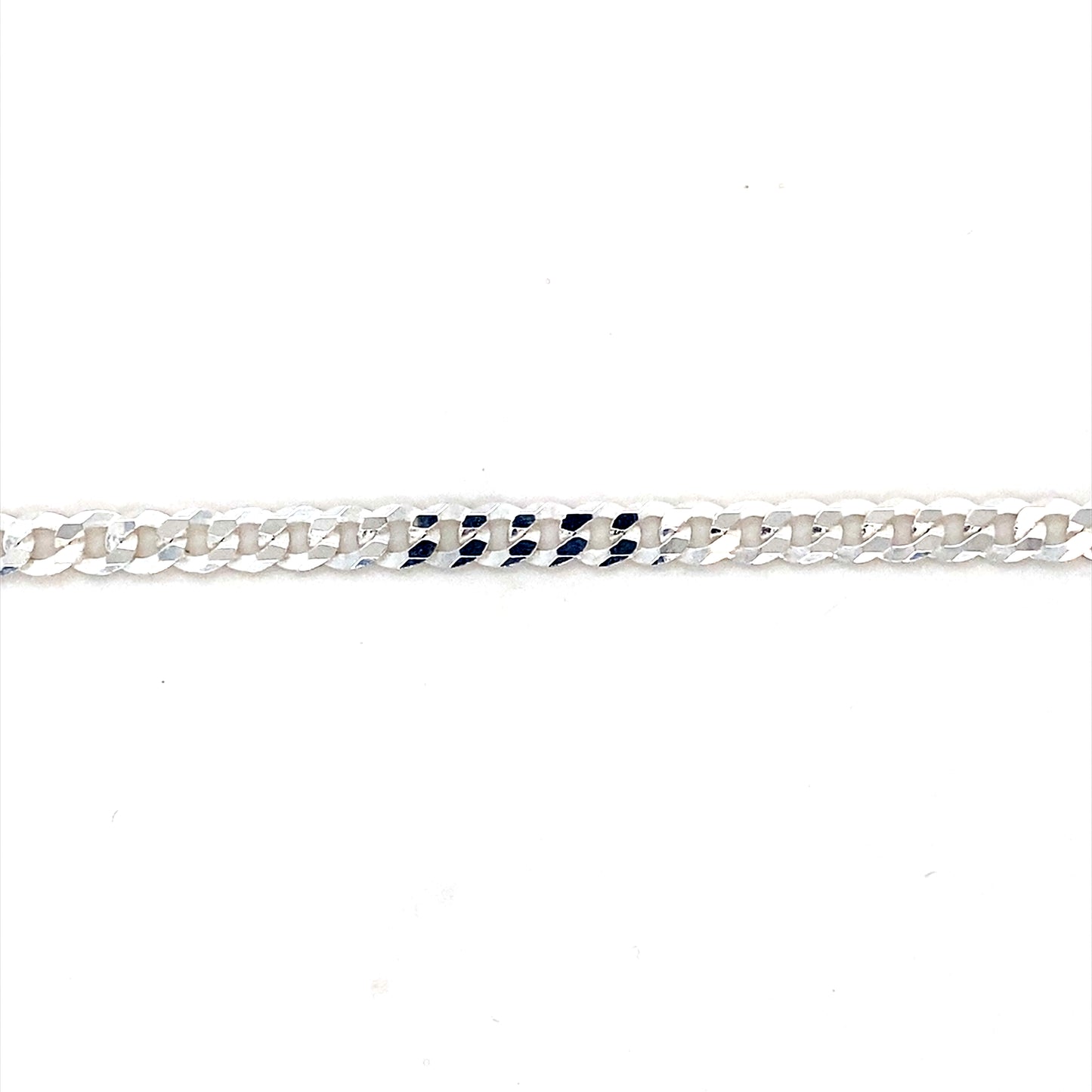 4MM 24” Curb Link Chain In 925 Sterling Silver