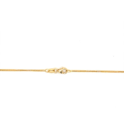 1MM 20” Wheat Chain IN 14K Yellow Gold
