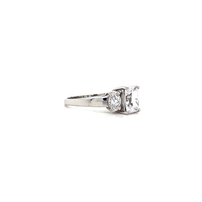 10K White Gold Engagement Ring