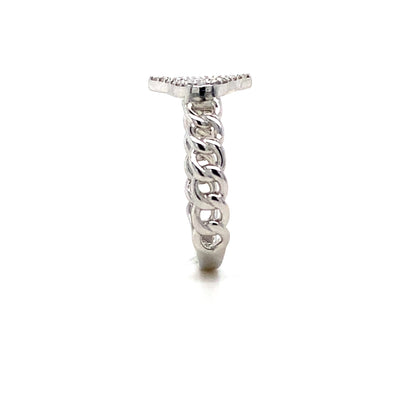 Hasma Hand Ring Cubic Zirconia In 925 Sterling Silver