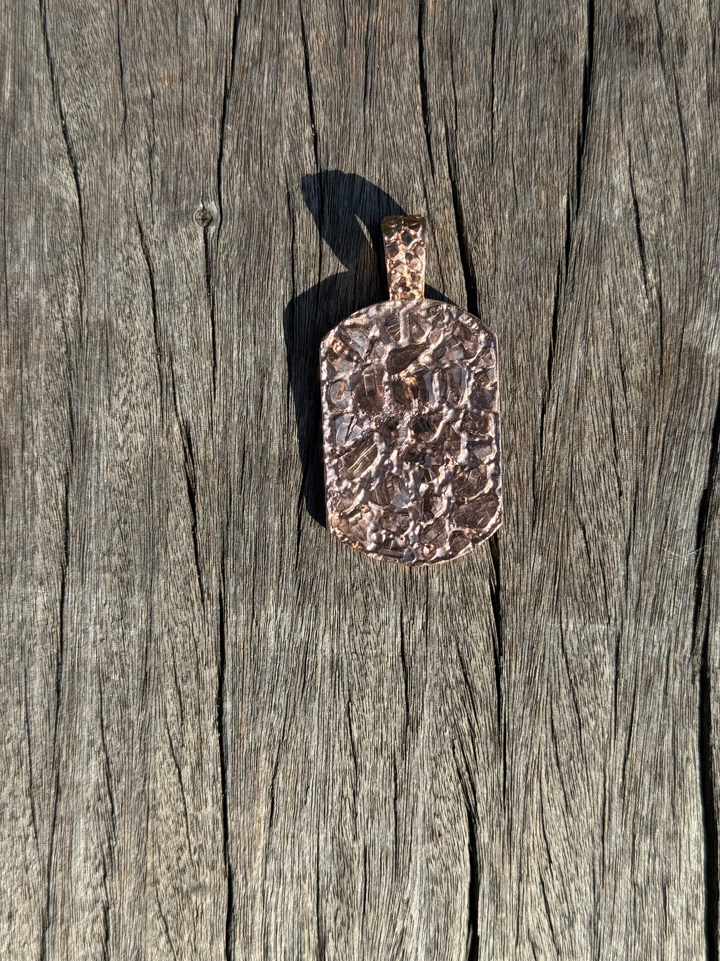 925 Silver Nugget Charm Pendant - Rose Gold Nugget Pendant - Yellow Gold Nugget Pendant
