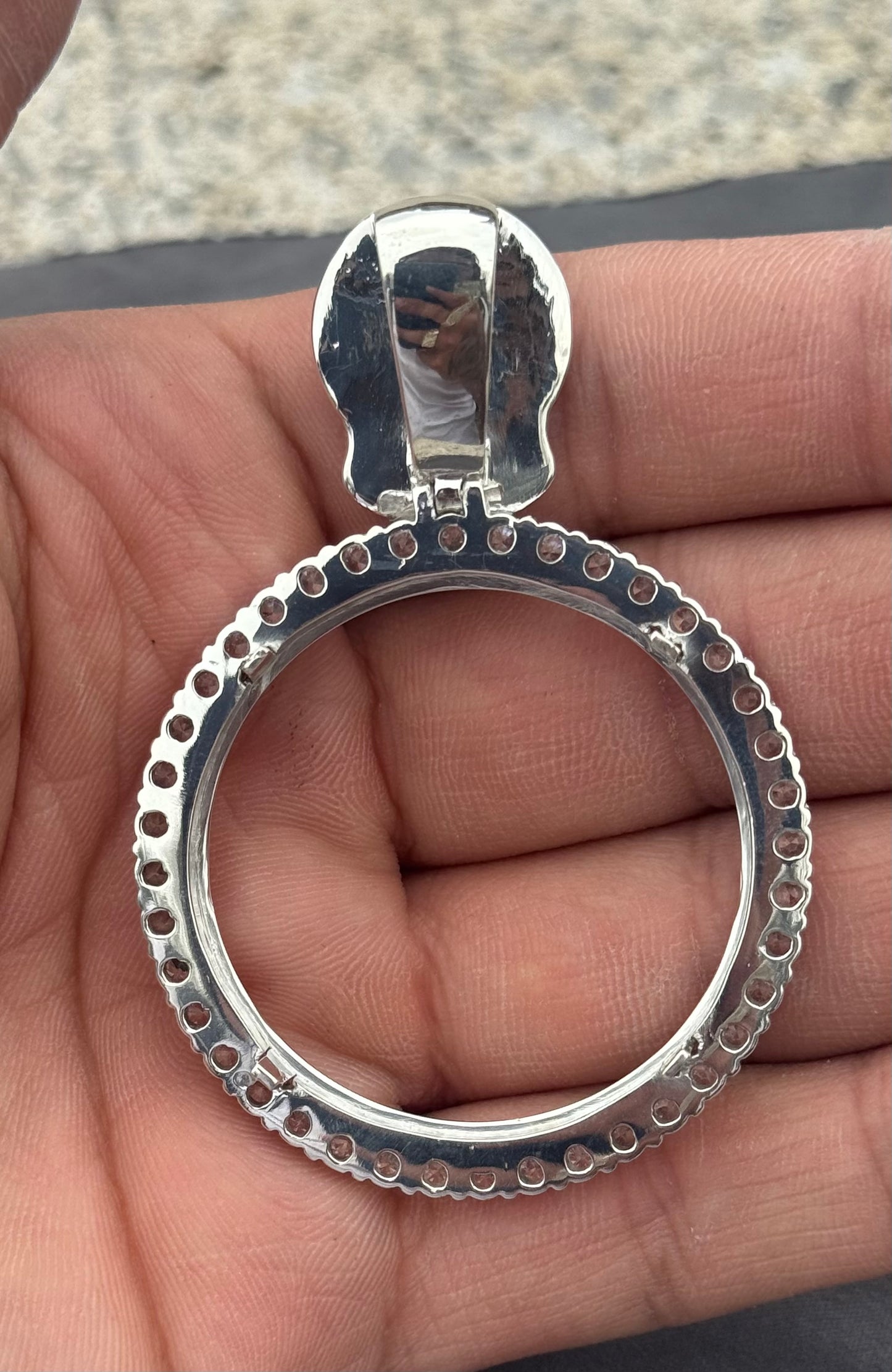 925 Sterling Silver San Judas Centenario Pendant Detail - D's Custom Jewelry