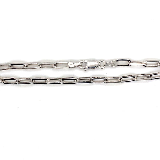 7.5” 3MM Box Link Bracelet In 925 Sterling Silver