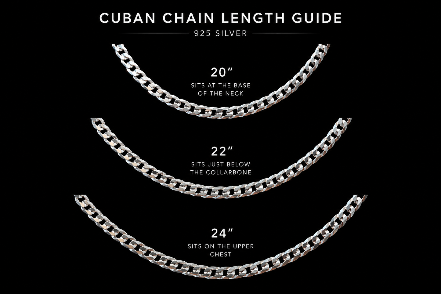 925 Silver 5.5MM Curb Link Chain Necklace
