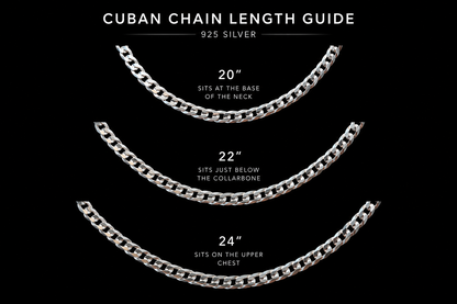 925 Silver 5.5MM Curb Link Chain Necklace