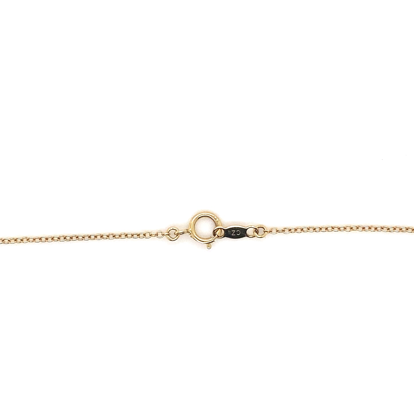 14K Yellow Gold 0.4 Ct 18" Solitaire Necklace