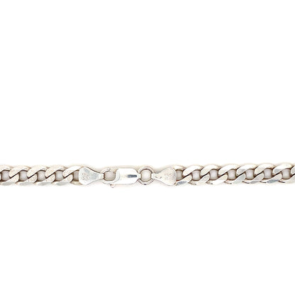 6.5MM Diamond Cut Cuban Link Chain Necklace In 925 Silver