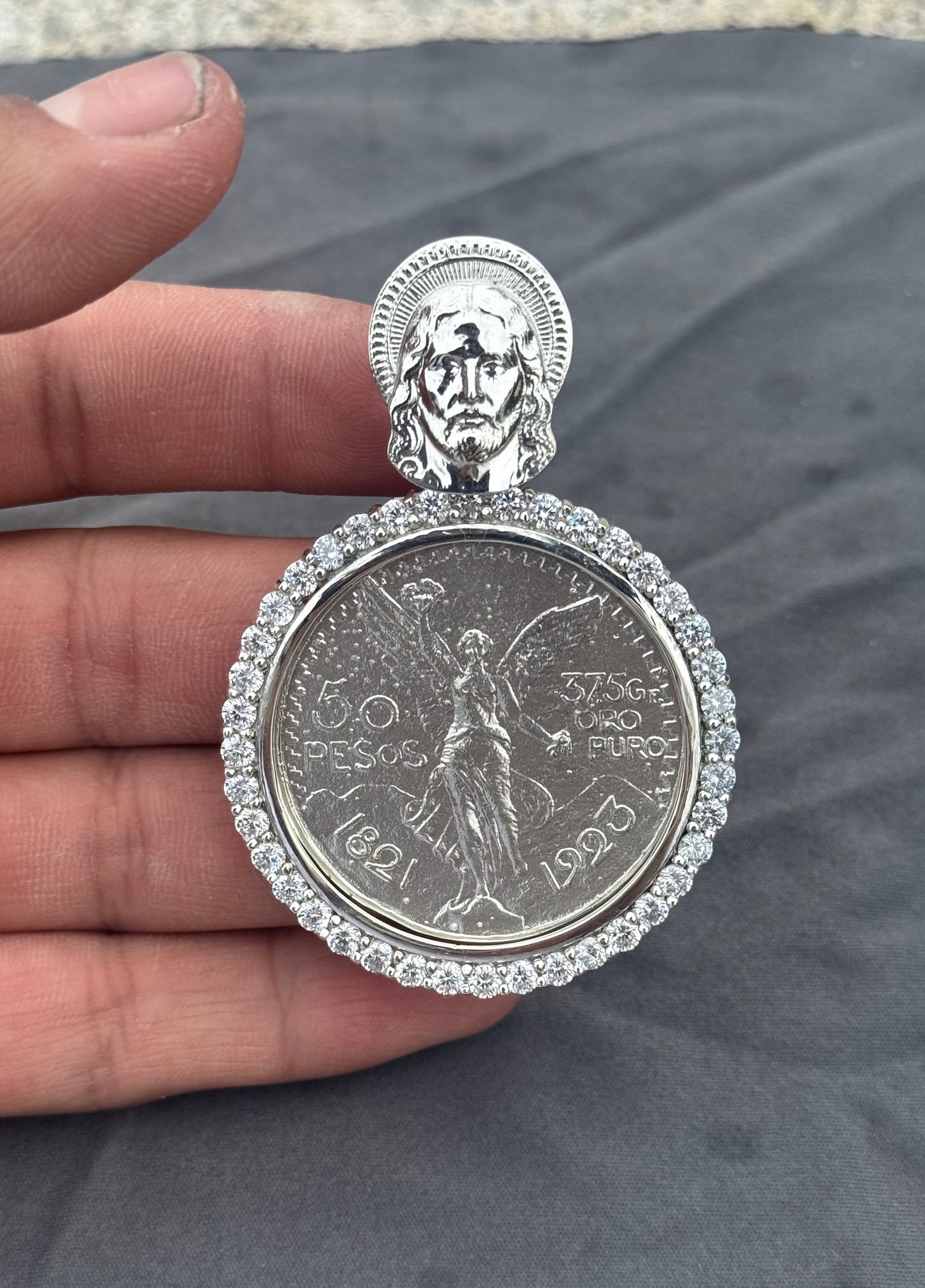 925 Silver San Judas Centenario Pendant - Religious Pendant - D's Custom Jewelry