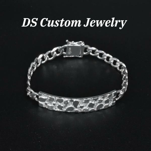 925 Silver Nugget Bracelet