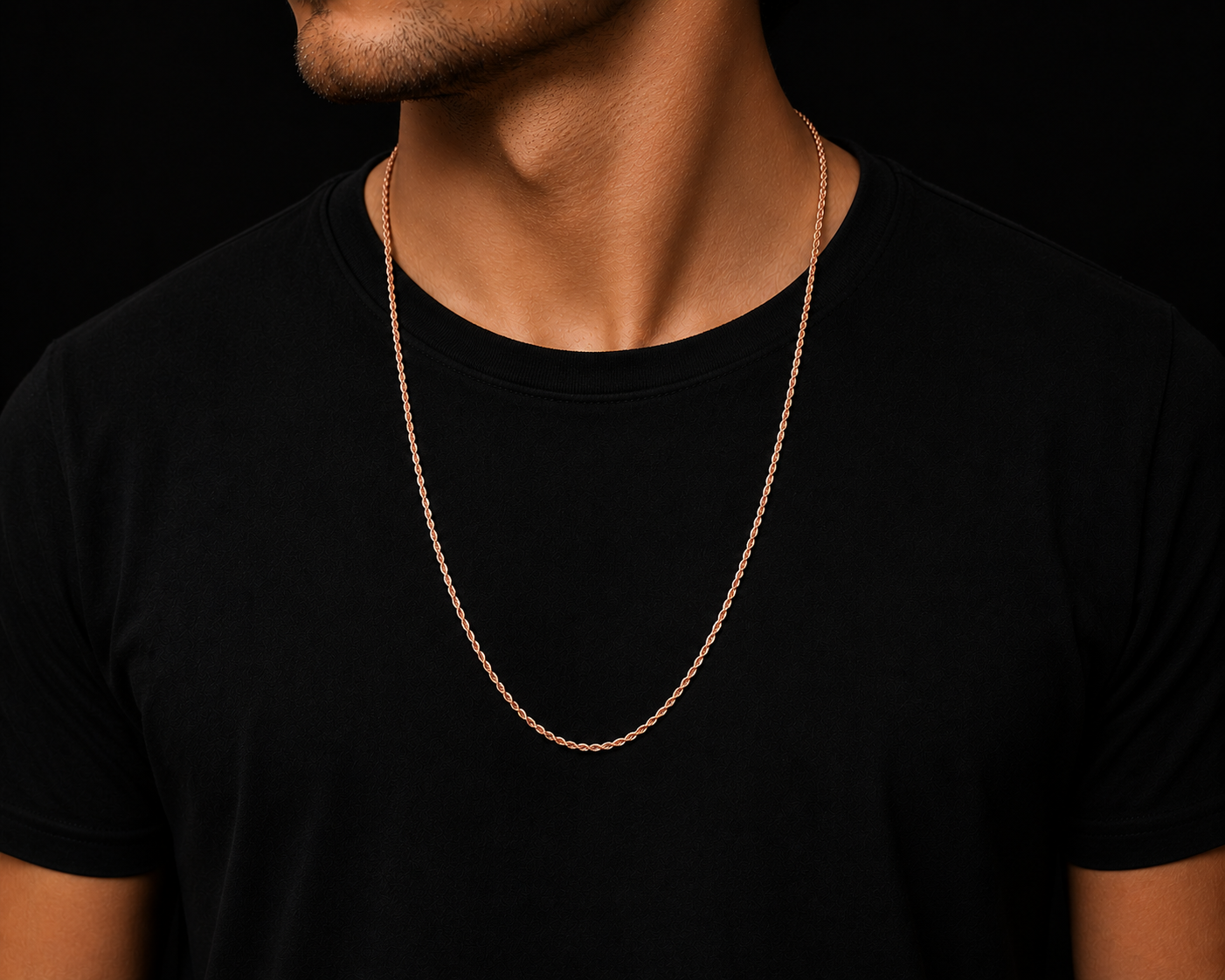 925 Silver 1.5MM Rope Chain Necklace