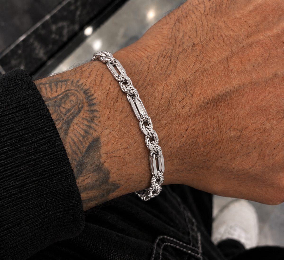 7MM Figarope Milano Chain & Bracelet in 925 Sterling Silver