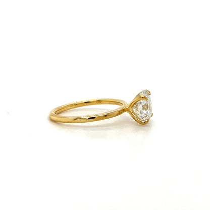 14K Yellow Gold 2.05 Ct Lab Grown Solitaire Ring