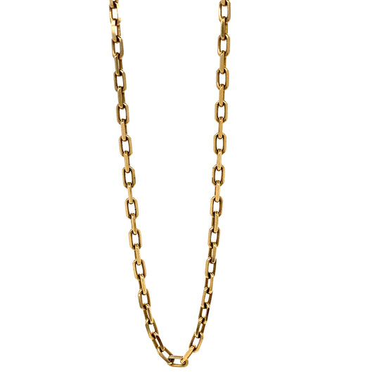 14K Yellow Gold French Cable Chain Necklace
