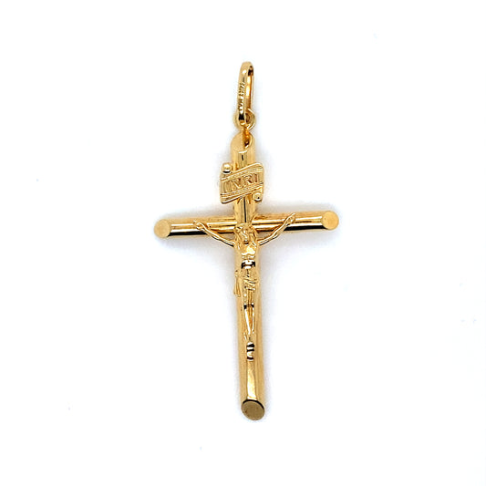 Hollow Pendant Semi In 14K Yellow Golds