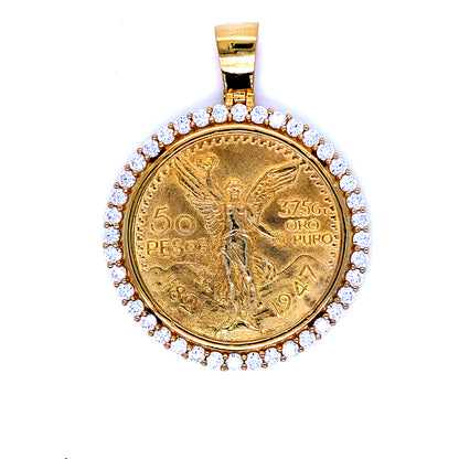 Centenario Medallion In 925 Sterling Silver