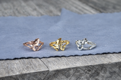 925 Silver Baby Initial Ring