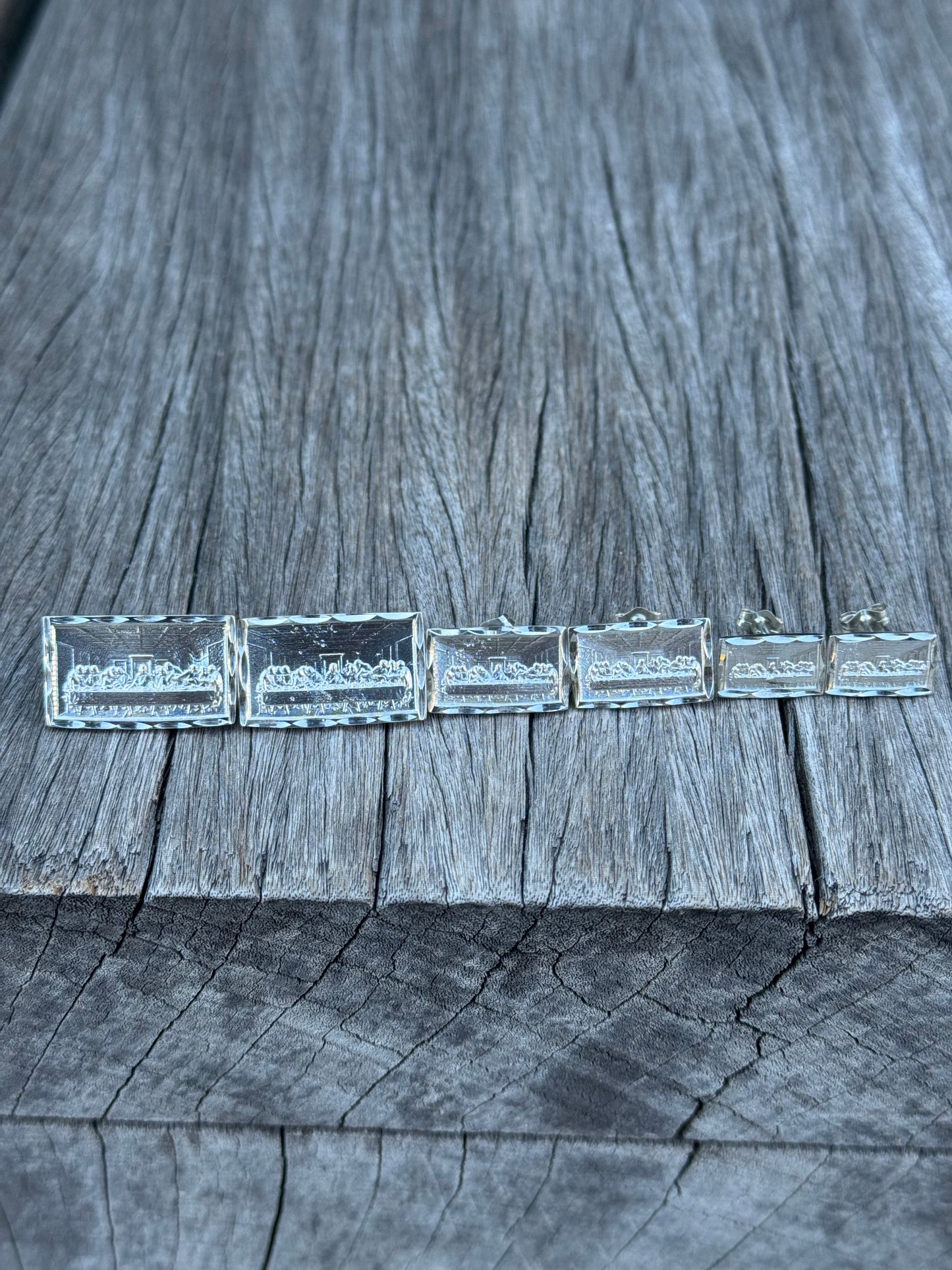 925 Silver Last Supper Earrings