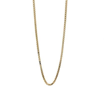 14K Yellow Gold Box Link Chain