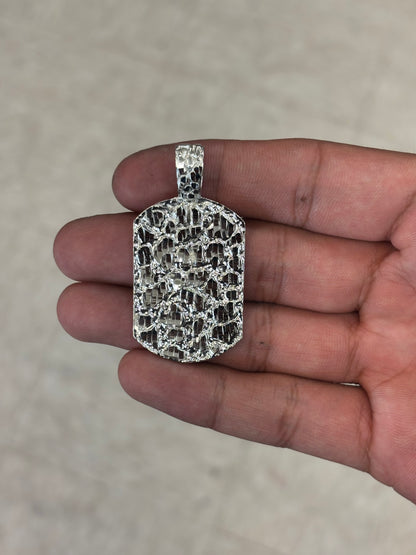 925 Silver Nugget Charm Pendant