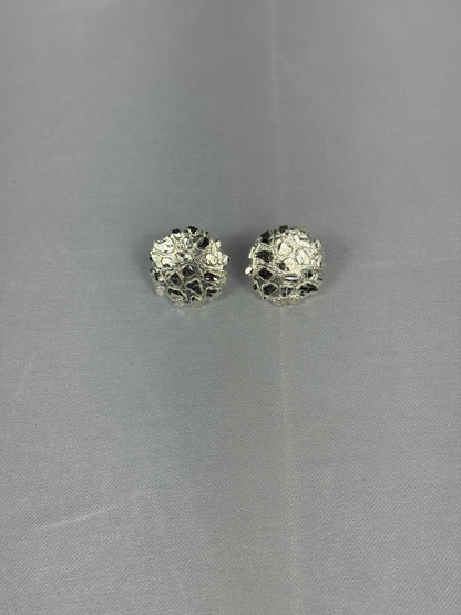 (Pre Order) 925 Silver Nugget Earrings