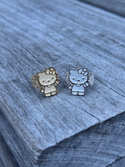 925 Silver Hello Kitty Ring
