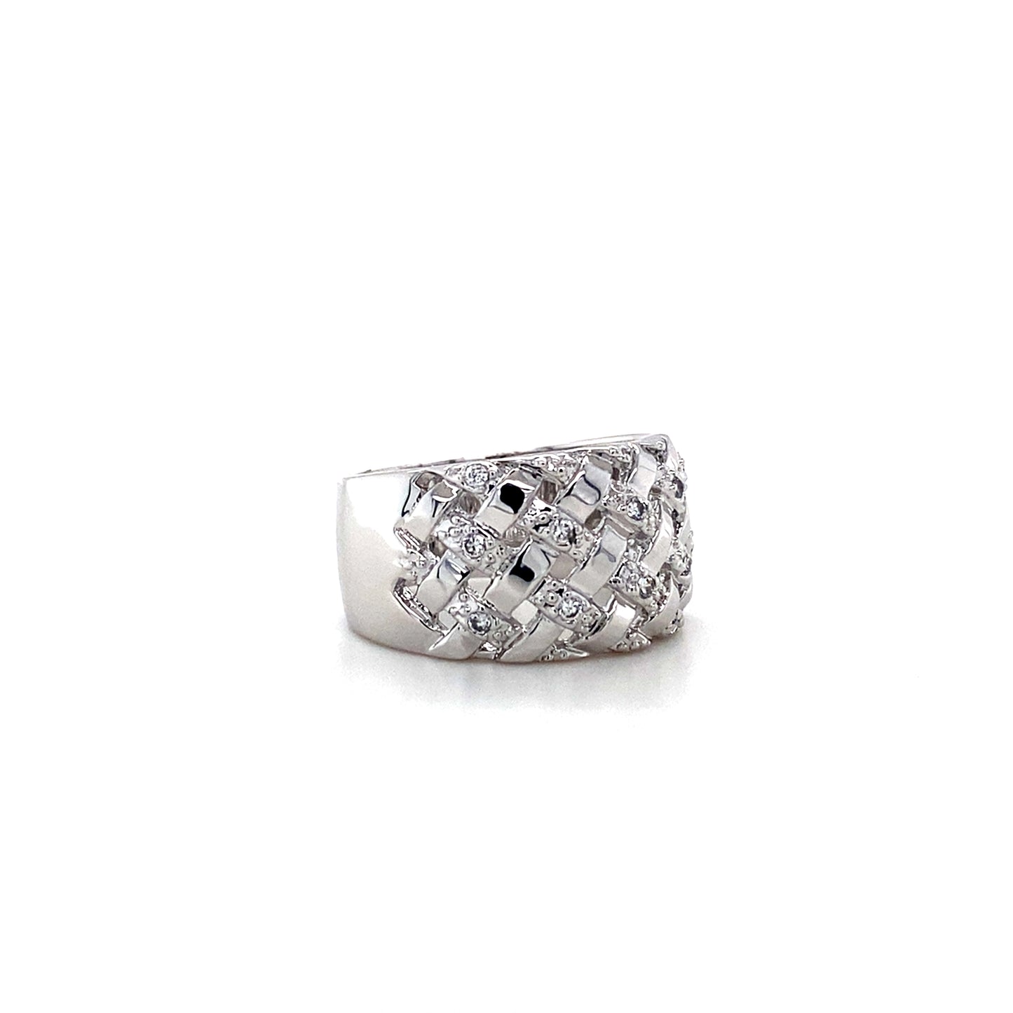 Net Rings In 925 Sterling Silver