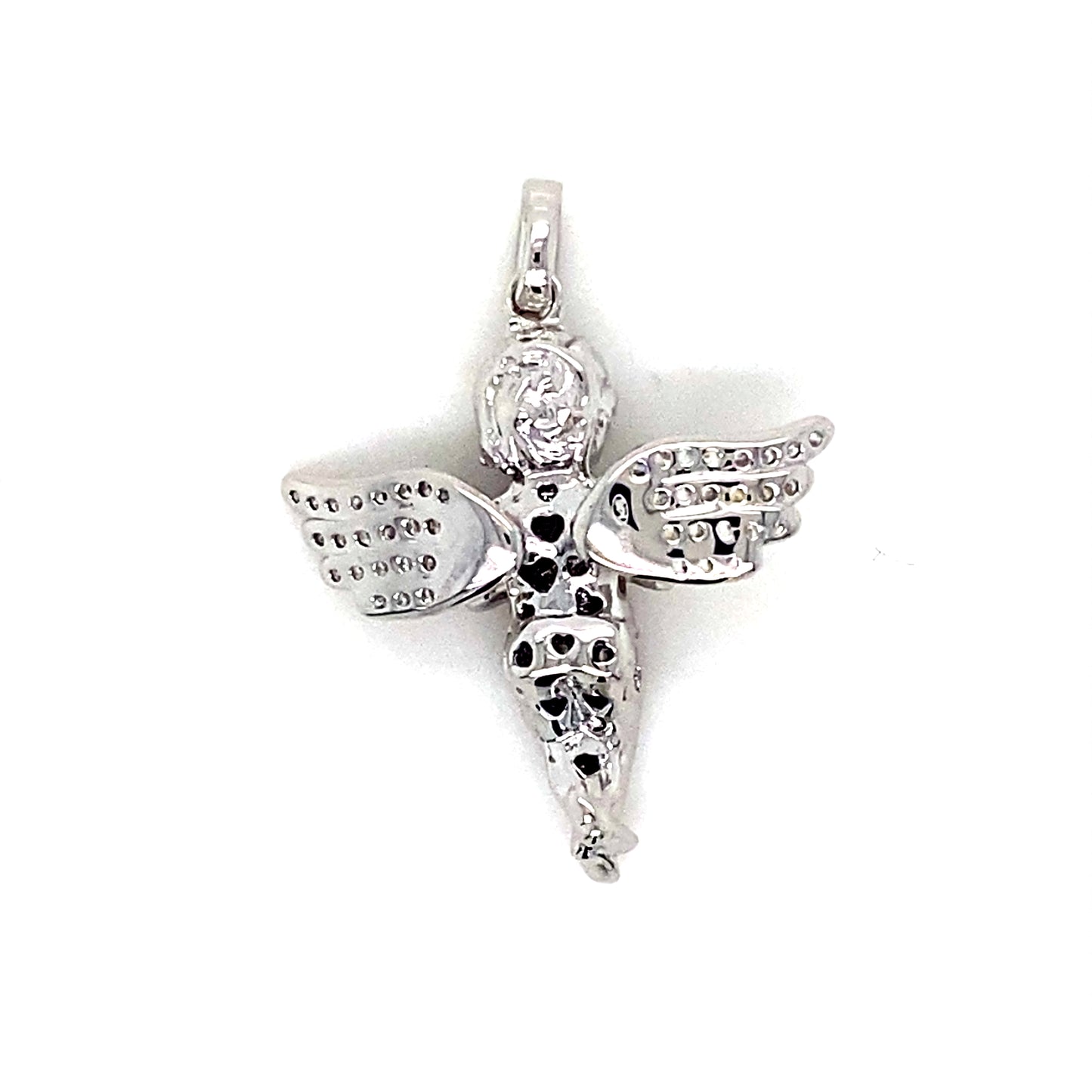 925 Silver Baby Angel CZ Pendant