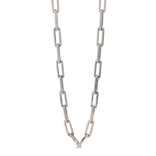 18” 3MM Paperclip Chain In 925 Sterling Silver