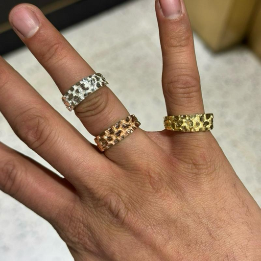 925 Silver Nugget Ring - Slimmer Version