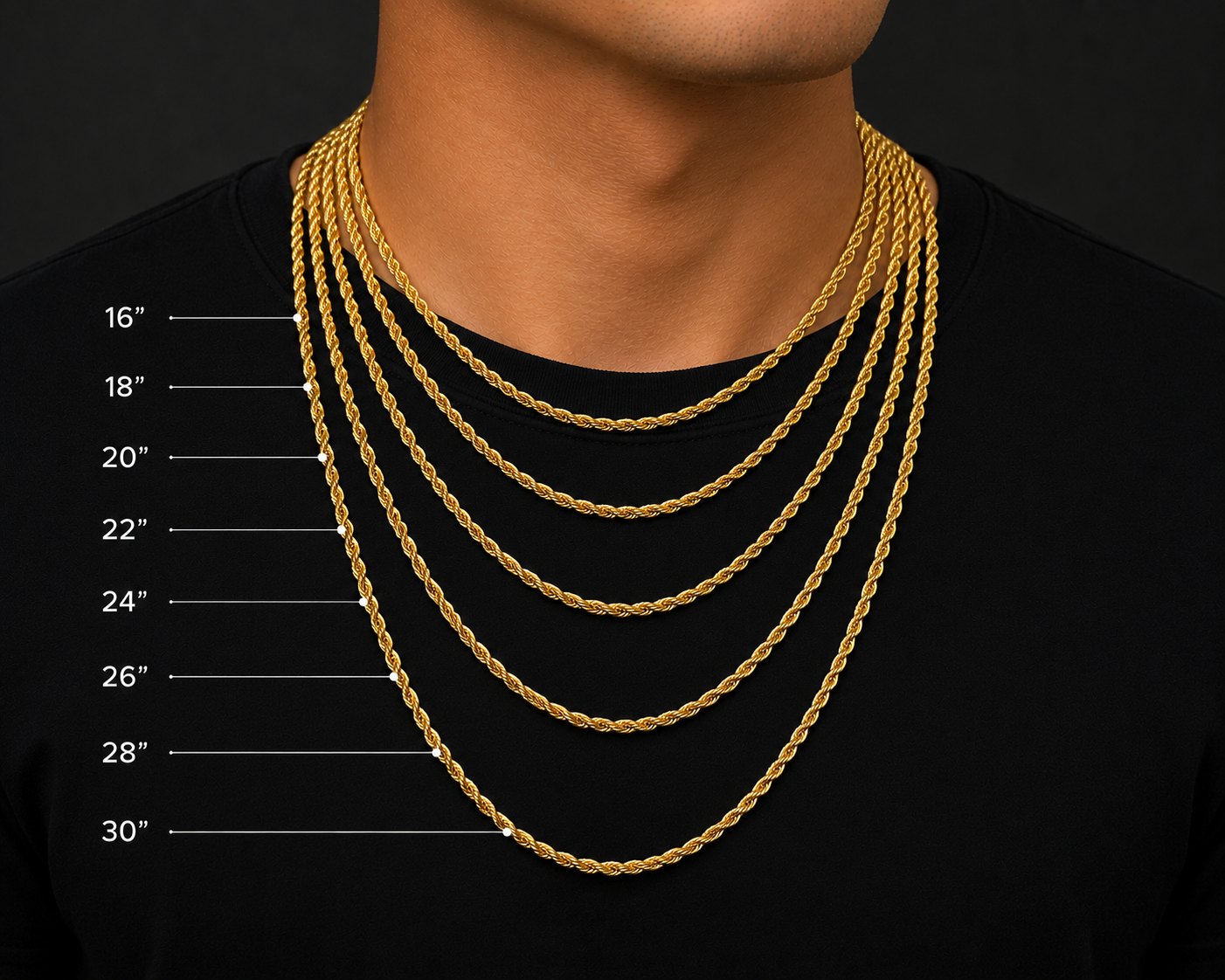 925 Silver 4MM Rope Chain & Bracelet