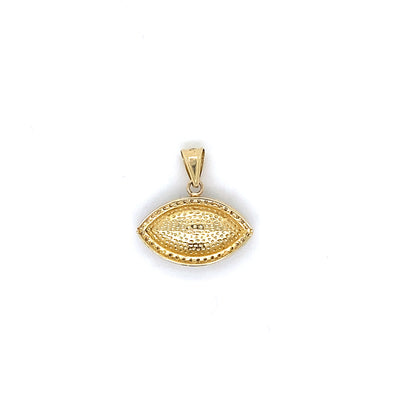 14K Yellow Gold Evil Eye Pendant